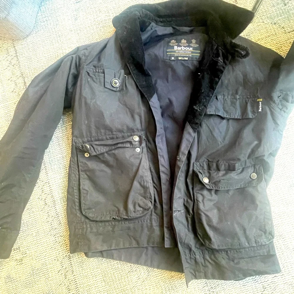 Barbour Navy Jacket - Picture 2 of 14